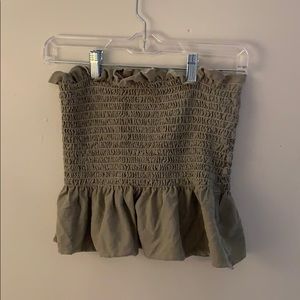 Truly madly deeply UO olive green babydoll top